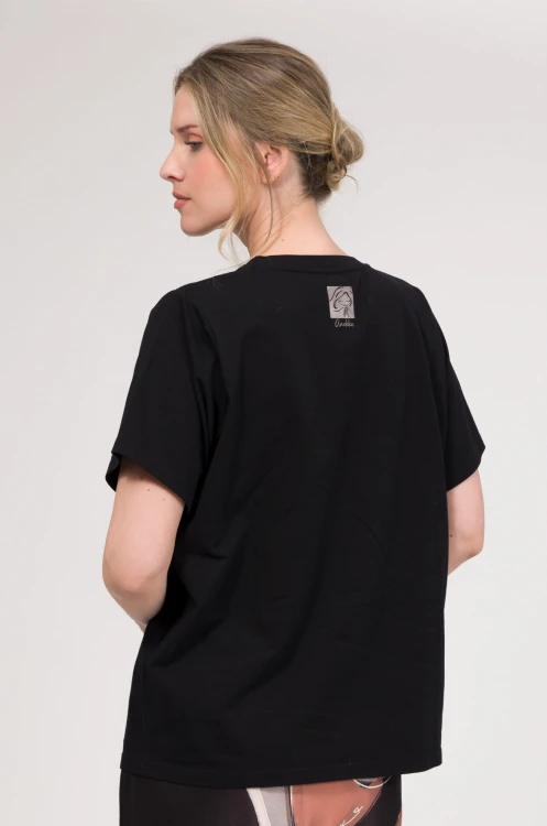 czarny t-shirt damski z ozdobnym nadrukiem anekke  42271-106-206_1.jpg