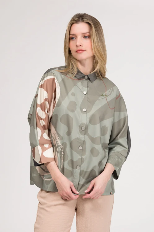 oversize koszula damska khaki z printem anekke 42285-101-201.jpg