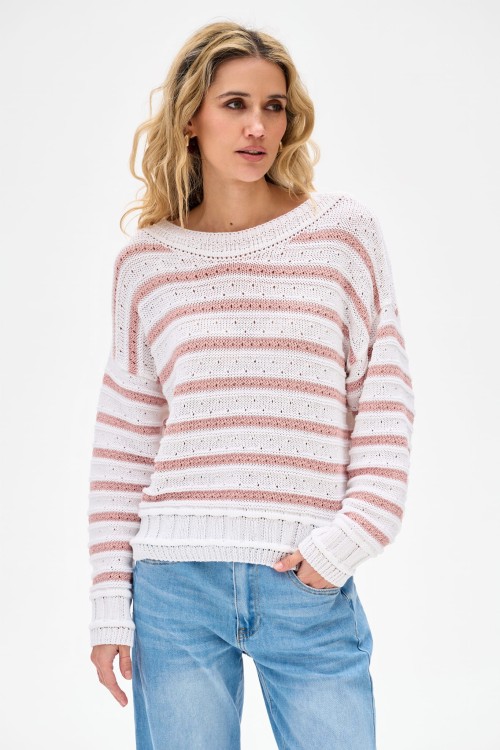 sweter w różowe paski blue shadow5.jpg