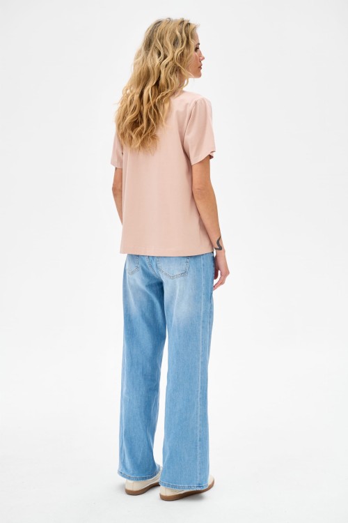 T-shirt damski beżowy blue shadow4.jpg