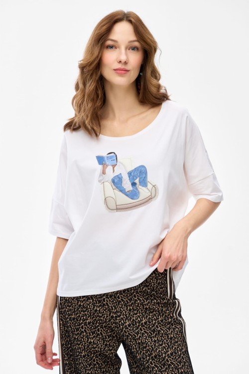 biały t-shirt z kolorowym nadrukiem blue shadow1.jpg