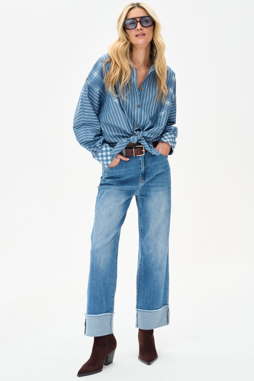 niebieska koszula damska oversize blue shadow7.jpg