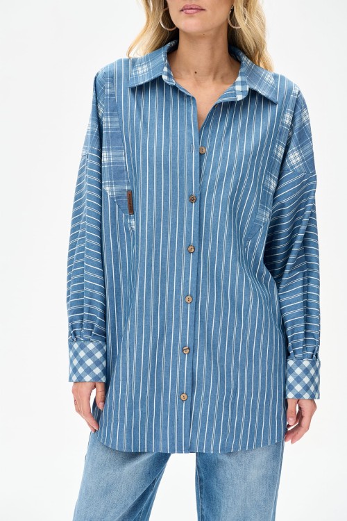 niebieska koszula damska oversize blue shadow8.jpg
