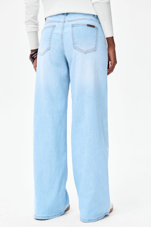 jeansy damskie wide leg z wiązaniem blue shadow5.jpg